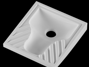 turkish pan toilet modeled in 3ds max 3D Model