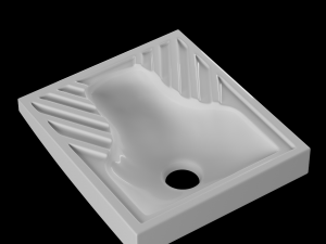 turkish pan toilet modeled in 3ds max 3D Model