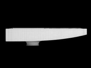 турецький унітаз, змодельований у 3ds max 3D Модель