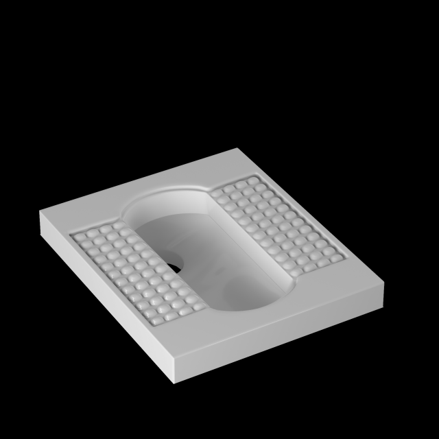 orissa pan toilet modeled in 3ds max Modelo 3D .c4d .max .obj .3ds .fbx .stl .blend 