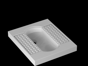 orissa pan toilet modeled in 3ds max Modelo 3D