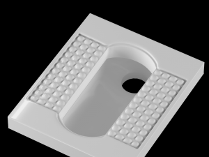 orissa pan toilet modeled in 3ds max Modelo 3D