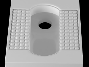 orissa pan toilet modeled in 3ds max Modelo 3D