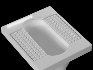 orissa pan toilet modeled in 3ds max Modelo 3D