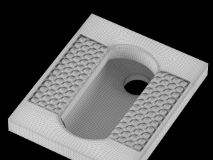 orissa pan toilet modeled in 3ds max Modelo 3D