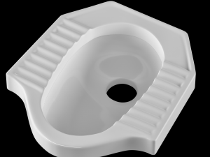 chinese pan toilet modeled in 3ds max 3D Модель