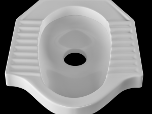 chinese pan toilet modeled in 3ds max 3D Модель