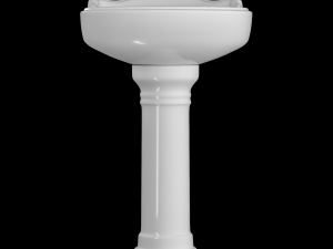 pedestal wash basin modeled in 3ds max Model 3D