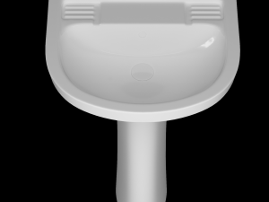 pedestal wash basin modeled in 3ds max 3D Model