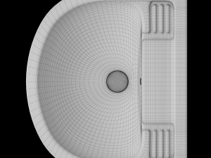 pedestal wash basin modeled in 3ds max 3D Model