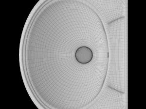 pedestal wash basin modeled in 3ds max 3D Model