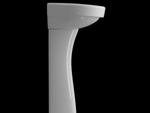 pedestal wash basin modeled in 3ds max 3D Model