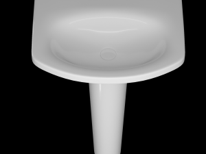 pedestal wash basin modeled in 3ds max Modèle 3D