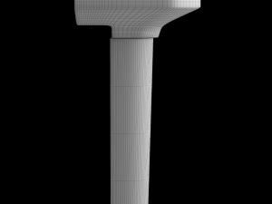 pedestal wash basin modeled in 3ds max Modèle 3D