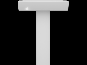 pedestal wash basin modeled in 3ds max 3D Модель