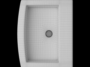 pedestal wash basin modeled in 3ds max 3D Модель