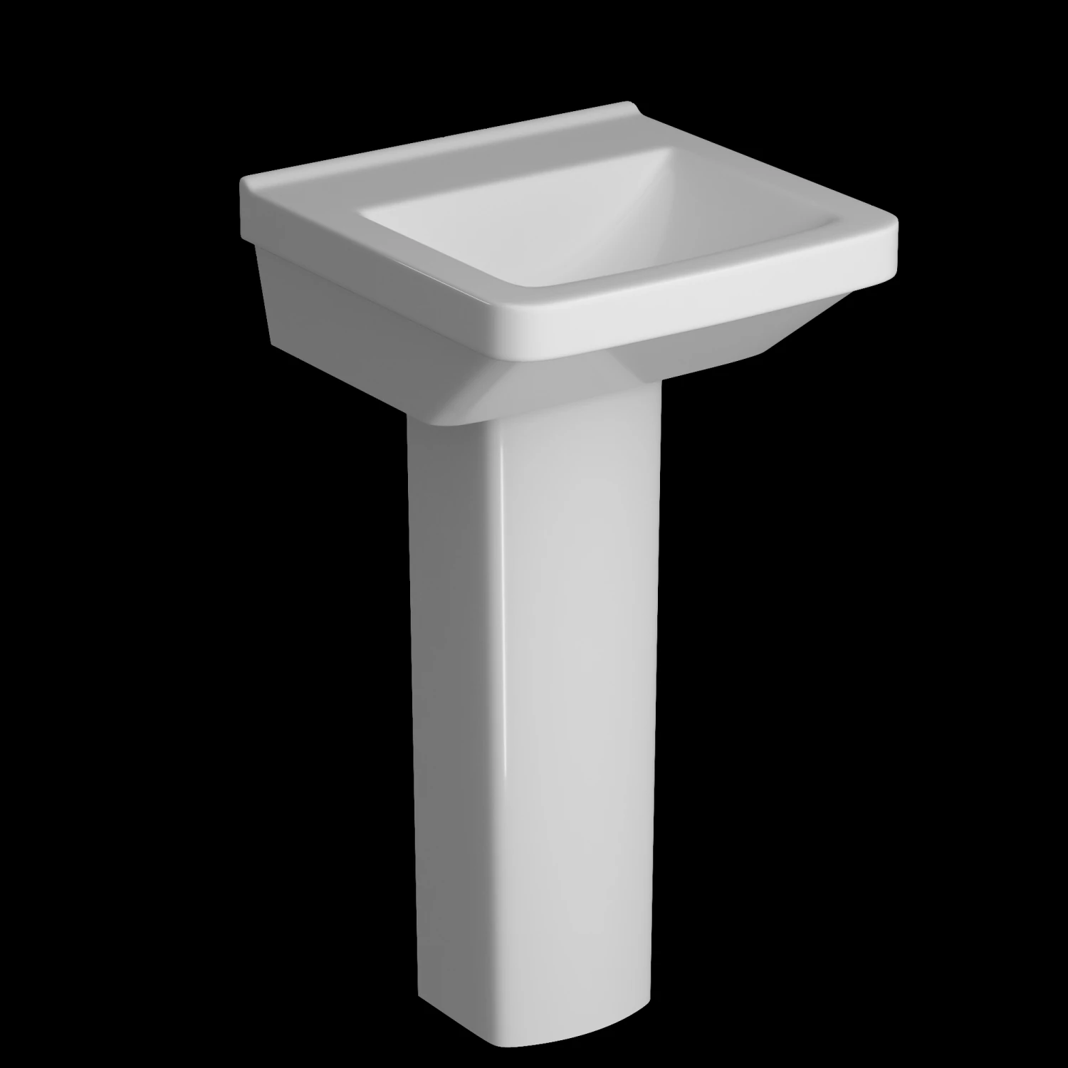 pedestal wash basin modeled in 3ds max 3D Model .c4d .max .obj .3ds .fbx .stl .blend
