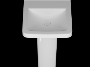 pedestal wash basin modeled in 3ds max 3D Модель