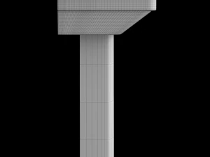 pedestal wash basin modeled in 3ds max 3D Model