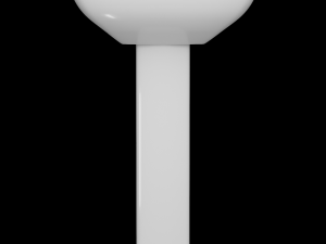 pedestal wash basin modeled in 3ds max 3D मॉडल