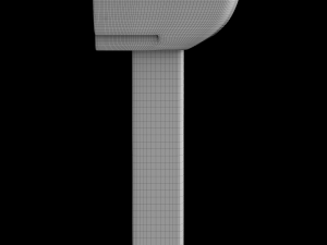 pedestal wash basin modeled in 3ds max 3D मॉडल