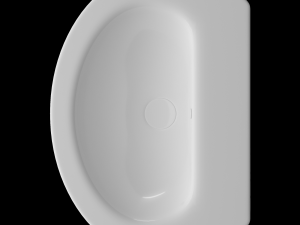 pedestal half round wash basin modeled in 3ds max 3D Model