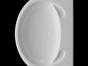 pedestal half round wash basin modeled in 3ds max 3D Model