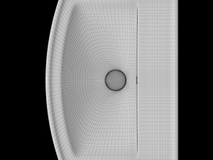 pedestal rectangle wash basin modeled in 3ds max Model 3D