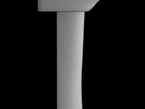 pedestal half round wash basin modeled in 3ds max Modelo 3D