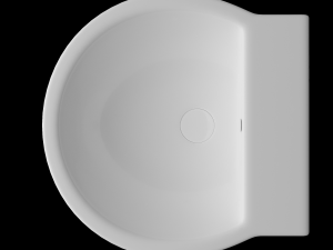 pedestal half round wash basin modeled in 3ds max 3D Model
