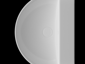 pedestal half round wash basin modeled in 3ds max Modello 3D