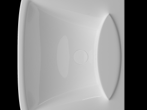 pedestal rectangle wash basin modeled in 3ds max Modelo 3D