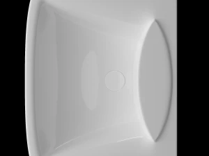 pedestal rectangle wash basin modeled in 3ds max 3D Model