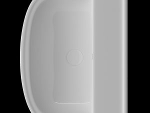 pedestal half round wash basin modeled in 3ds max Modelo 3D
