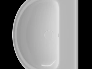 pedestal half round wash basin modeled in 3ds max 3D Model