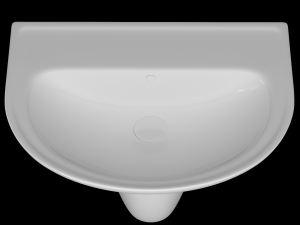 pedestal half round wash basin modeled in 3ds max 3D 모델