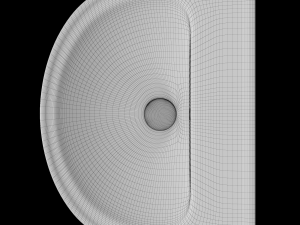 pedestal half round wash basin modeled in 3ds max 3D 모델