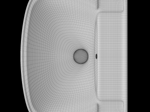 pedestal rectangle wash basin modeled in 3ds max Modèle 3D