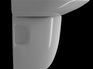 pedestal half round wash basin modeled in 3ds max Model 3D