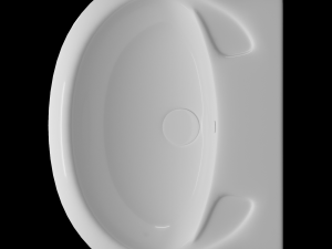pedestal half round wash basin modeled in 3ds max Model 3D