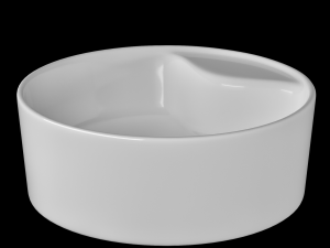 table top wash basin in circle shape modeled in 3ds max Model 3D
