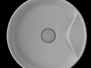table top wash basin in circle shape modeled in 3ds max Model 3D