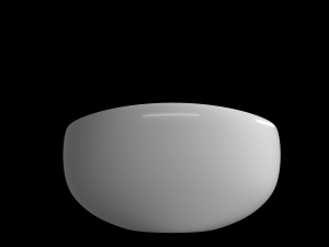 table top wash basin in oval shape modeled in 3ds max 3D Model