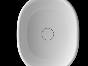 table top wash basin in oval shape modeled in 3ds max 3D Model