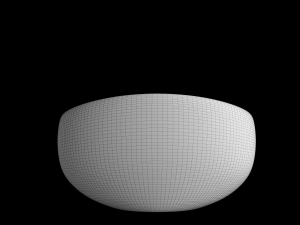 table top wash basin in oval shape modeled in 3ds max 3D Model