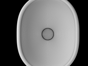 table top wash basin in oval shape modeled in 3ds max 3D Model