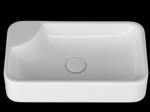 table top basin in rectangle shape modeled in 3ds max 3D Модель