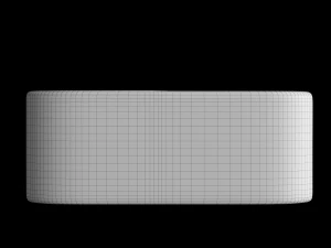 table top basin in rectangle shape modeled in 3ds max 3D Model