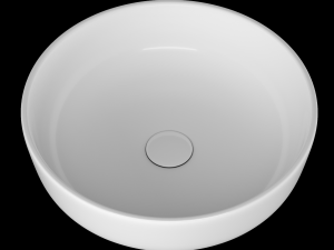table top wash basin in circle shape modeled in 3ds max 3D Model