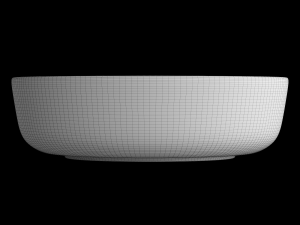 table top wash basin in circle shape modeled in 3ds max 3D Model